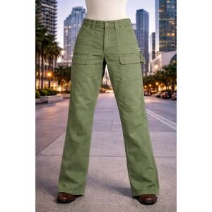 CITIZENS OF HUMANITY Cargo Pants Khaki Green Utility Style Size 27